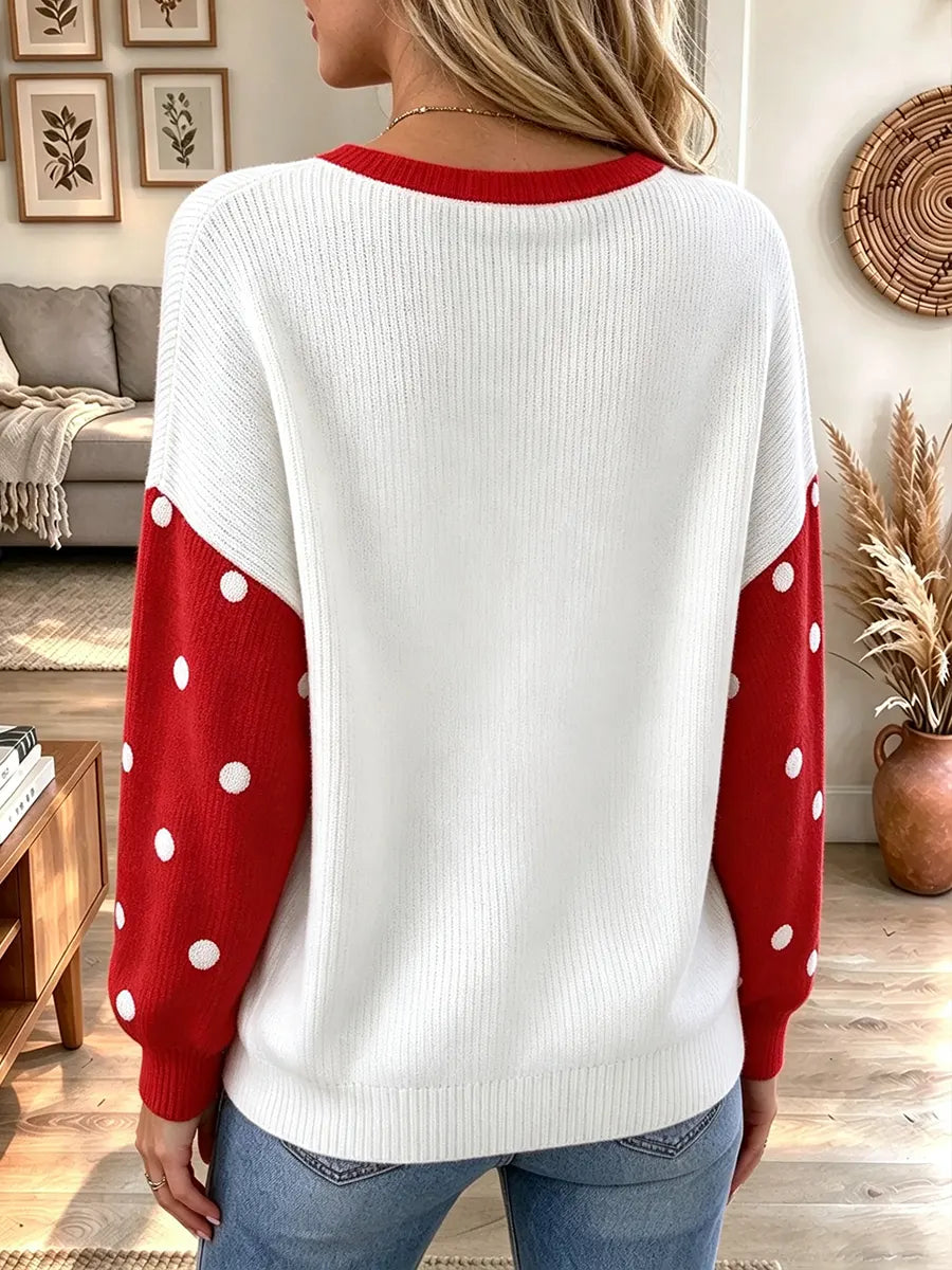Women's Christmas Black Cat Sweater