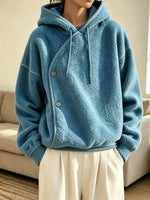 Retro Cozy Comfortable Stylish Art Hooded Fleece Long Sleeve Casual Top