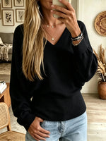 Women's Batwing Sleeve Fitted Waist Ribbed Sweater