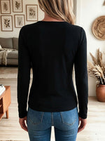 Women Black One Shoulder Cutout Ruched Long Sleeve Fitted Top