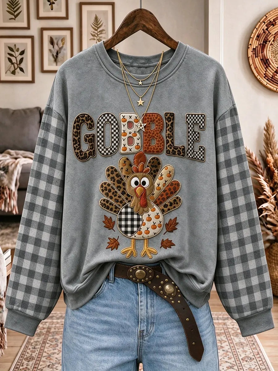 Women's Gobble Thanksgiving Sweatshirt