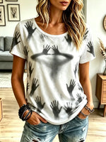Vintage Halloween Pattern Art Casual Stylish Long Sleeve Sweatshirt