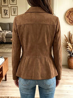 Women's Safari Pocket Tailored Suede Jacket