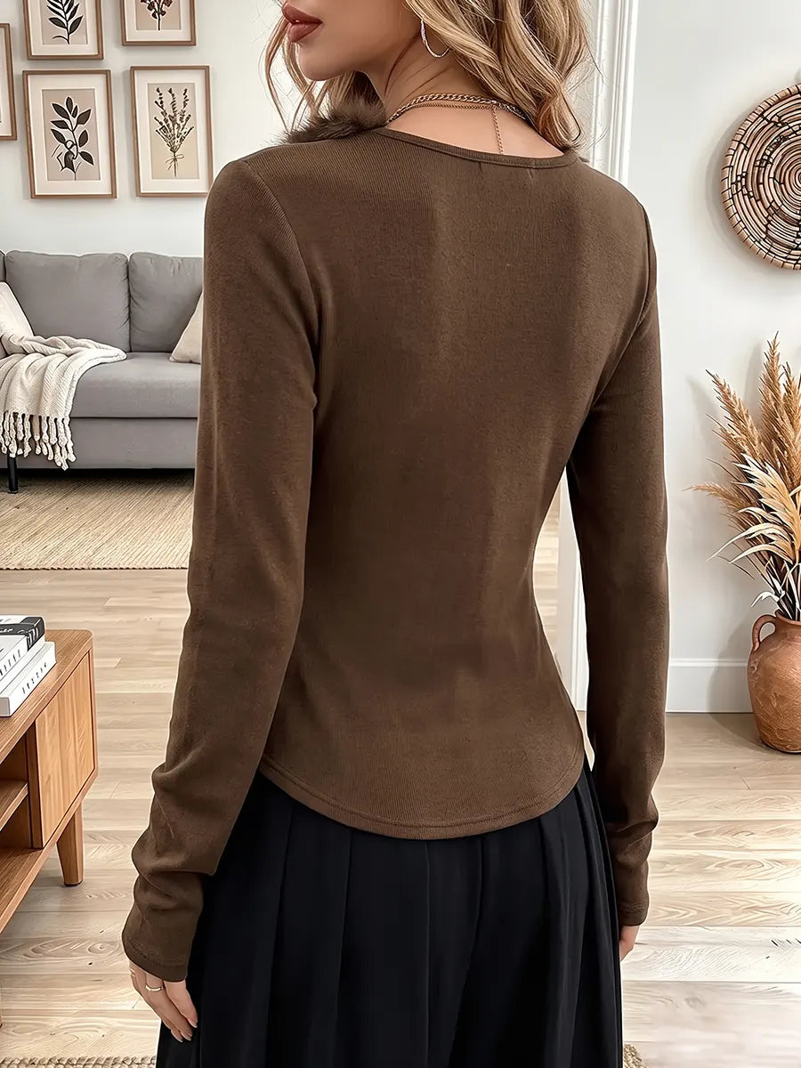 Vintage Elegant Patchwork Fur Shirt