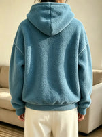 Retro Cozy Comfortable Stylish Art Hooded Fleece Long Sleeve Casual Top