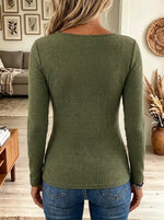 Women's Lace-Up Grommet Corset Waffle Knit Top