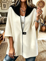 Women's Loose Zip-up Stand Collar Coat