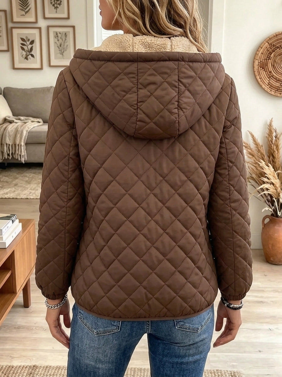 Women's Quilted Hooded Puffer Jacket