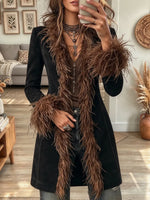 Women's Retro Bohemian Long Frayed Coat