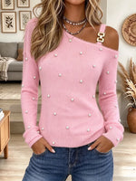Women's Elegant Off-shoulder Sweater