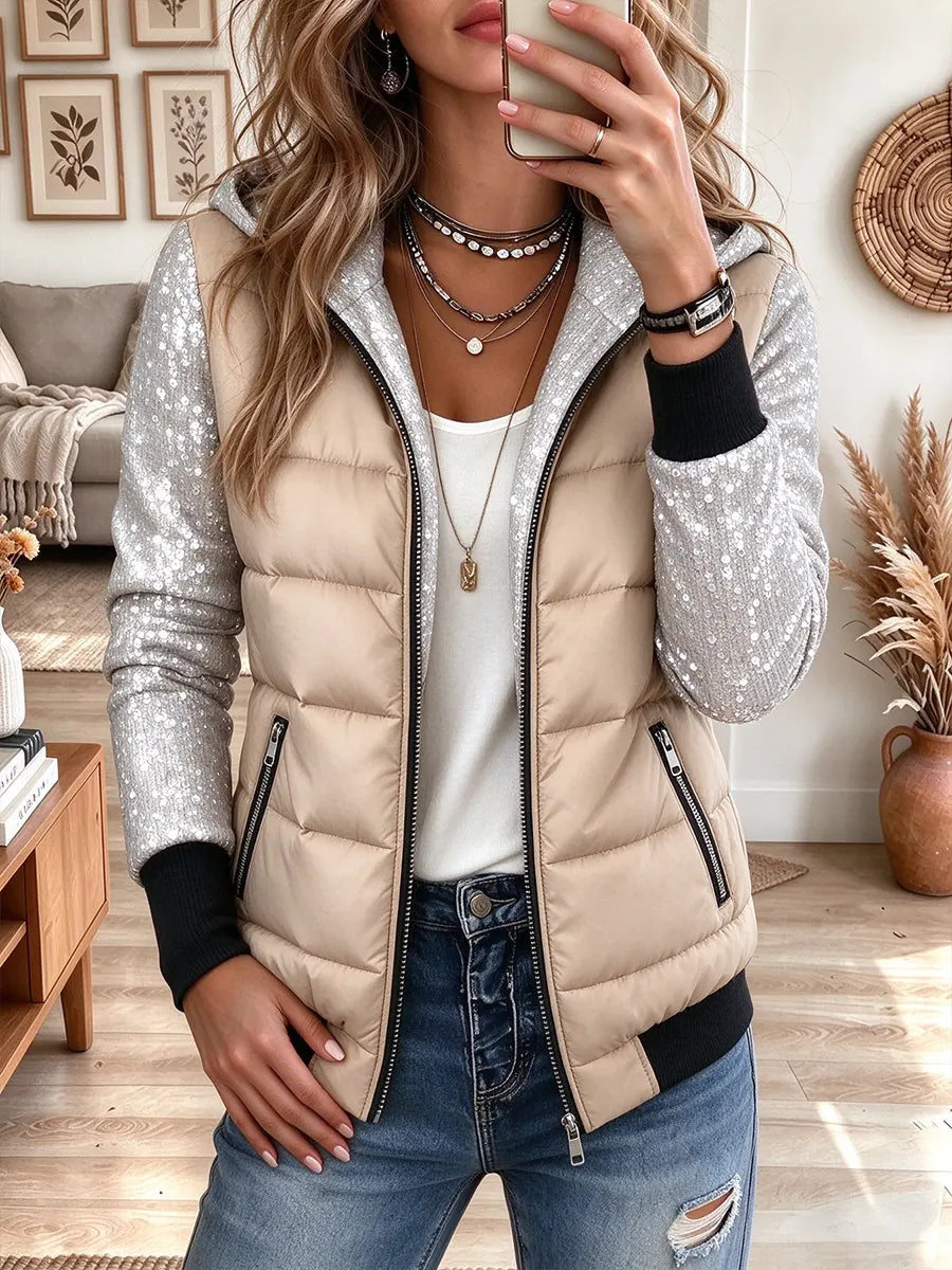 Women's Hooded Zip Up Lightweight Casual Winter Outerwear Coat