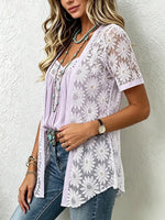 Women’s Elegant Lace Cardigan Two-piece Set